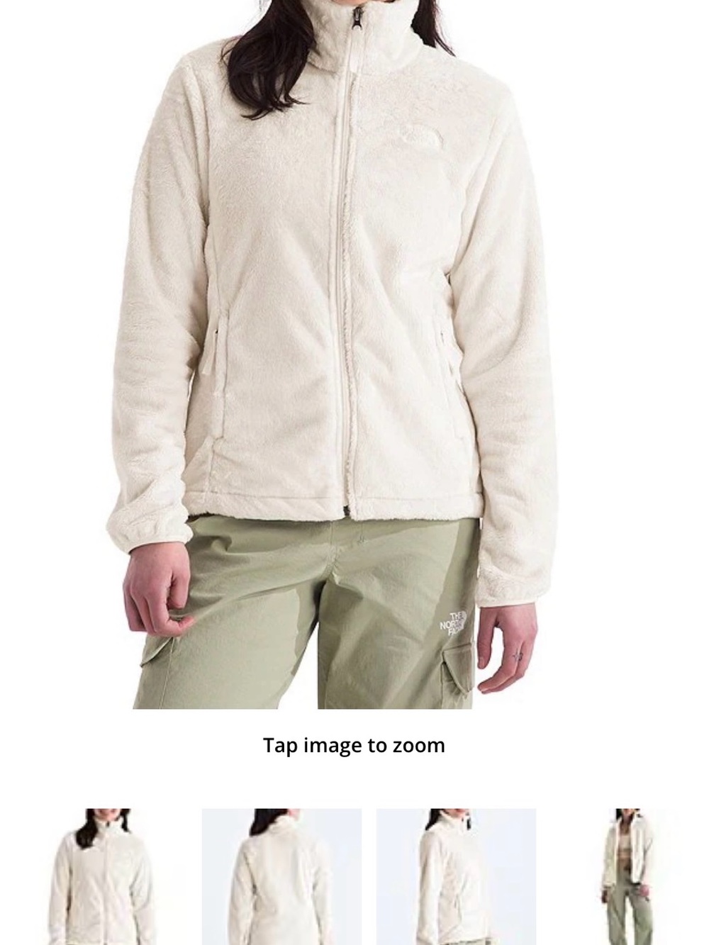The North Face Cream Fleece Full-Zip Jacket - Picture 2 of 9